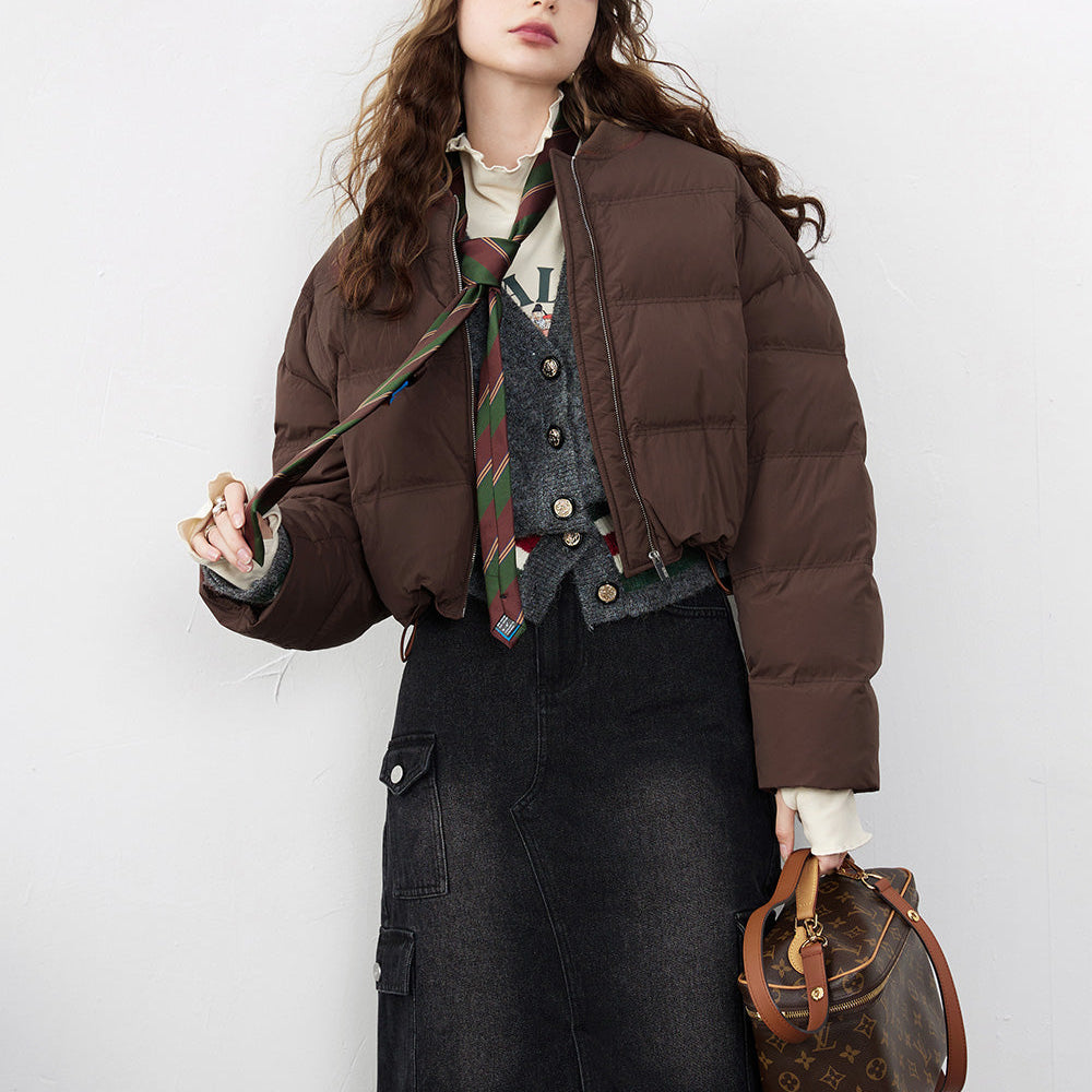 
                  
                    ELFSACK Solid Pure Short Down Jacket Women 2023 Winter Minimalist Coats
                  
                