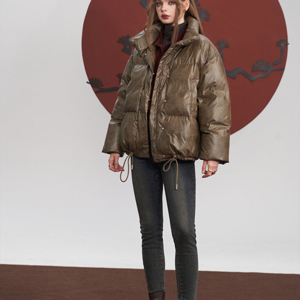 
                  
                    ELFSACK Brown Down Coats Women 2023 Winter Loose Designed Jackets
                  
                