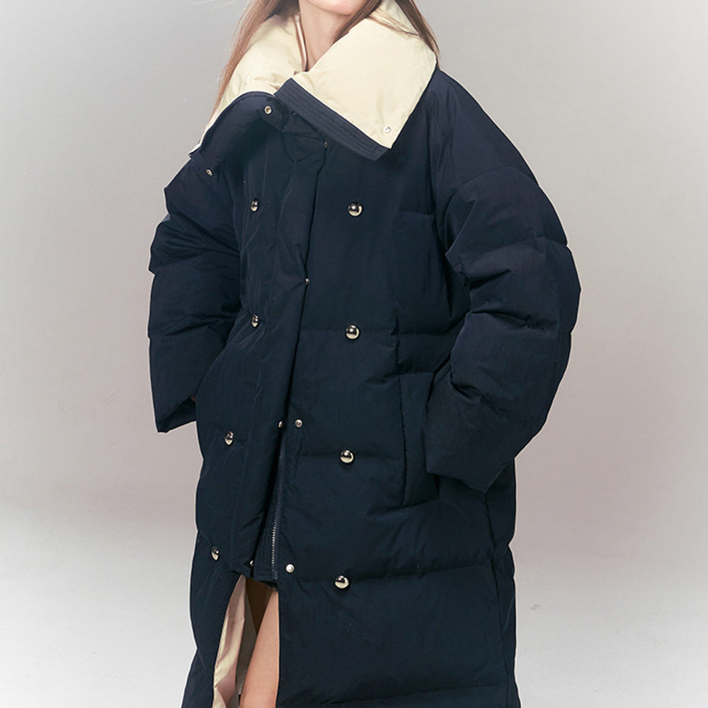 
                  
                    ELFSACK Korean Fashion Down Coats Women 2023 Winter New Luxury Mid-length Outwears
                  
                