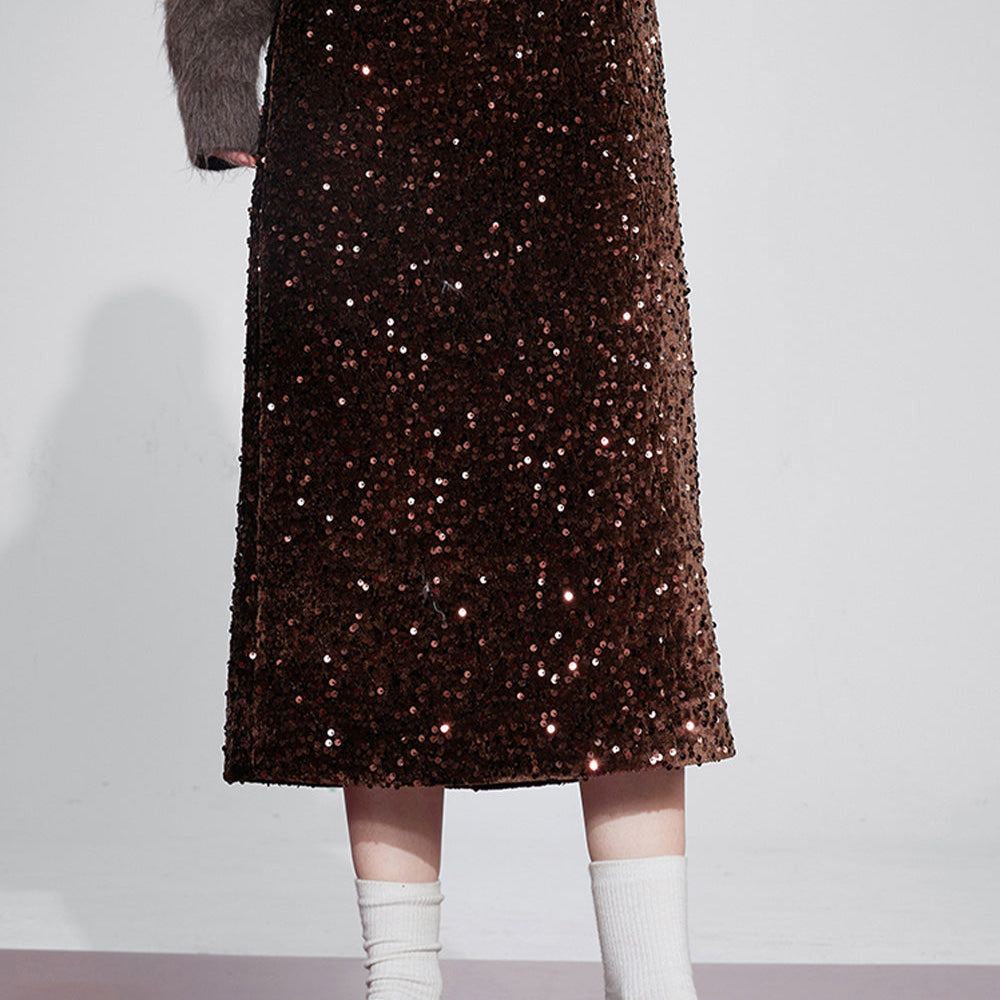 
                  
                    ELFSACK Korean Fashion Party Dress For Women 2023 Winter New Sparkly Elegant Luxury Bottom
                  
                