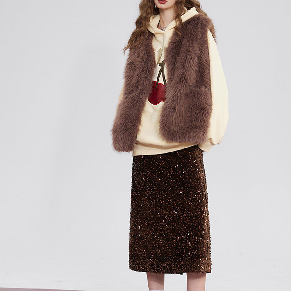 
                  
                    ELFSACK Korean Fashion Party Dress For Women 2023 Winter New Sparkly Elegant Luxury Bottom
                  
                