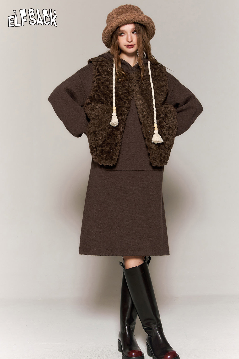 
                  
                    ELFSACK Korean Fashion Cotton Vest Women 2023 Winter New Warm Outwears
                  
                