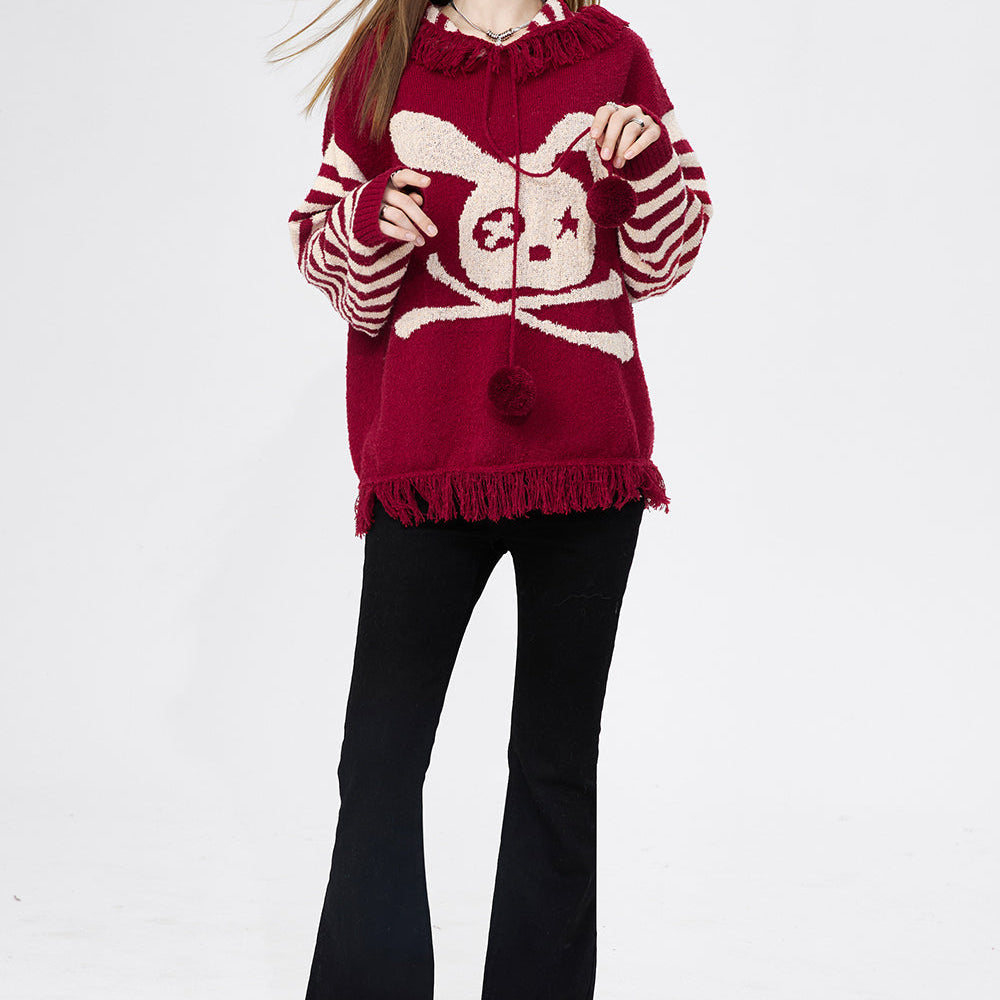 
                  
                    ELFSACK Lightweight Hoodied Sweaters For Women Rabbit Dressy Casual Tops 2024 Spring New
                  
                