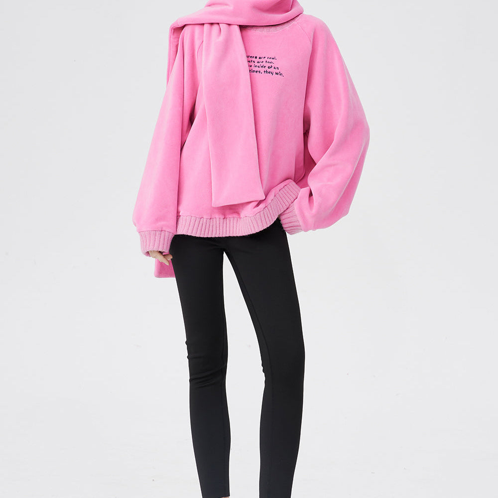 
                  
                    ELFSACK Lightweight Rabbit Hoodied Sweatshirt For Women Free Scarf Y2k Cute Sweet Long Sleeve Dressy Casual Tops 2024 Spring New
                  
                