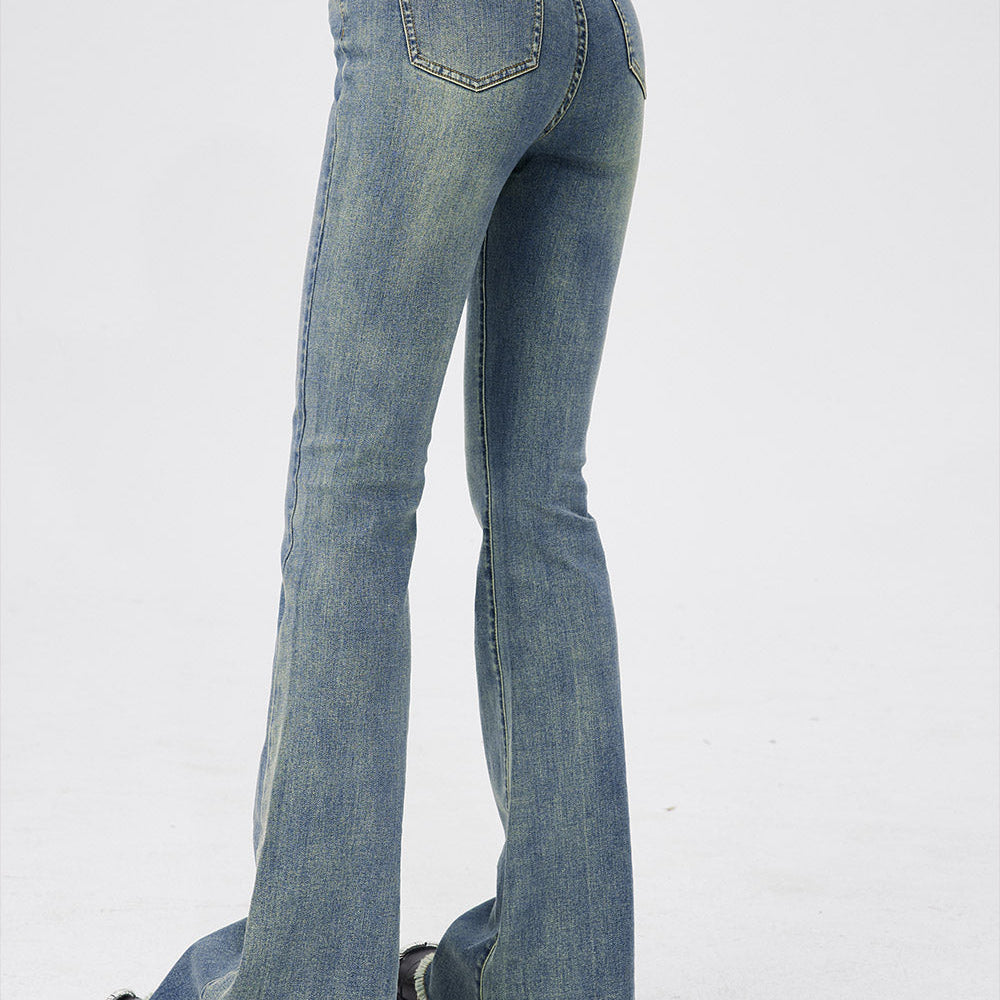 
                  
                    ELFSACK Women Jeans Retro Fashion Casual Straight Leg Pants High Waisted Loose Wide Leg Trousers 2024 New Women'S Y2K Street Denim Pants
                  
                