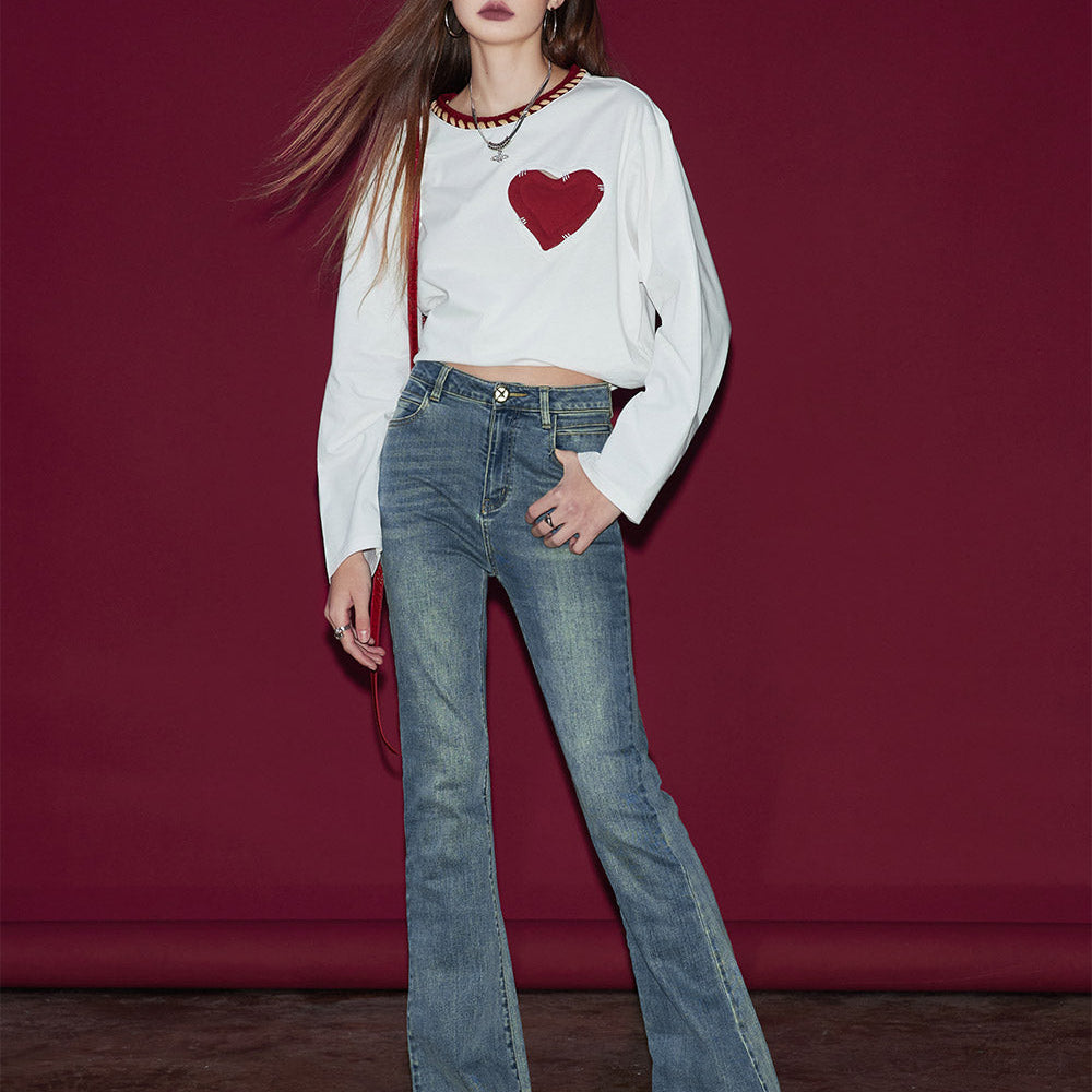 
                  
                    ELFSACK Women Jeans Retro Fashion Casual Straight Leg Pants High Waisted Loose Wide Leg Trousers 2024 New Women'S Y2K Street Denim Pants
                  
                