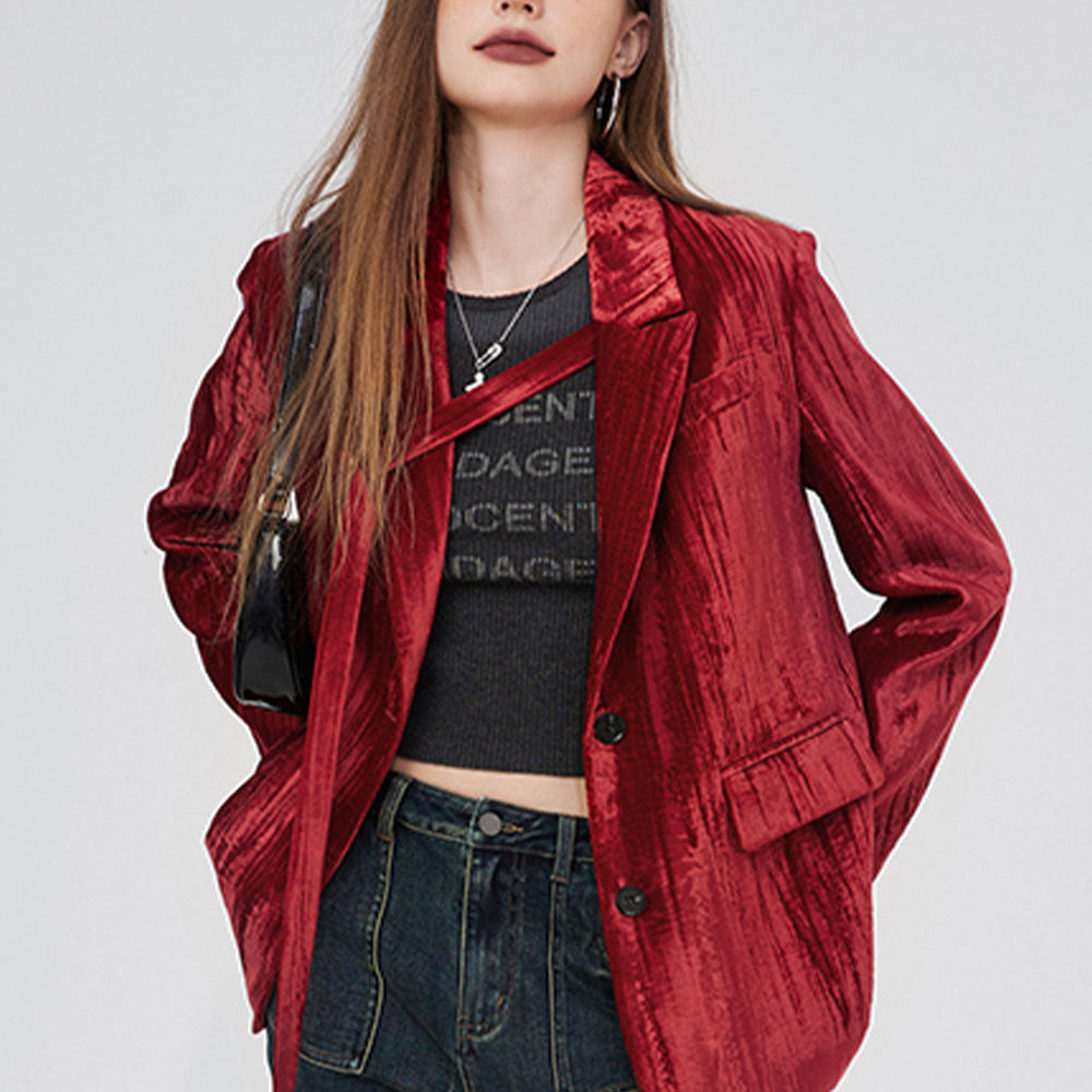 
                  
                    ELFSACK Korean High-Quality Velvet Spring Winter Formal Ladies Blazer Business Suits Work Wear Office Uniform Pants Jacket
                  
                