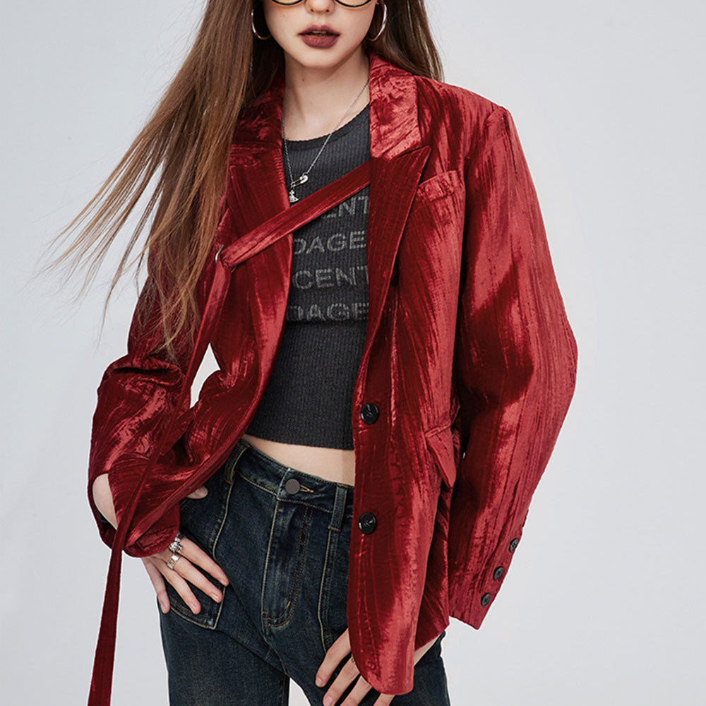 
                  
                    ELFSACK Korean High-Quality Velvet Spring Winter Formal Ladies Blazer Business Suits Work Wear Office Uniform Pants Jacket
                  
                