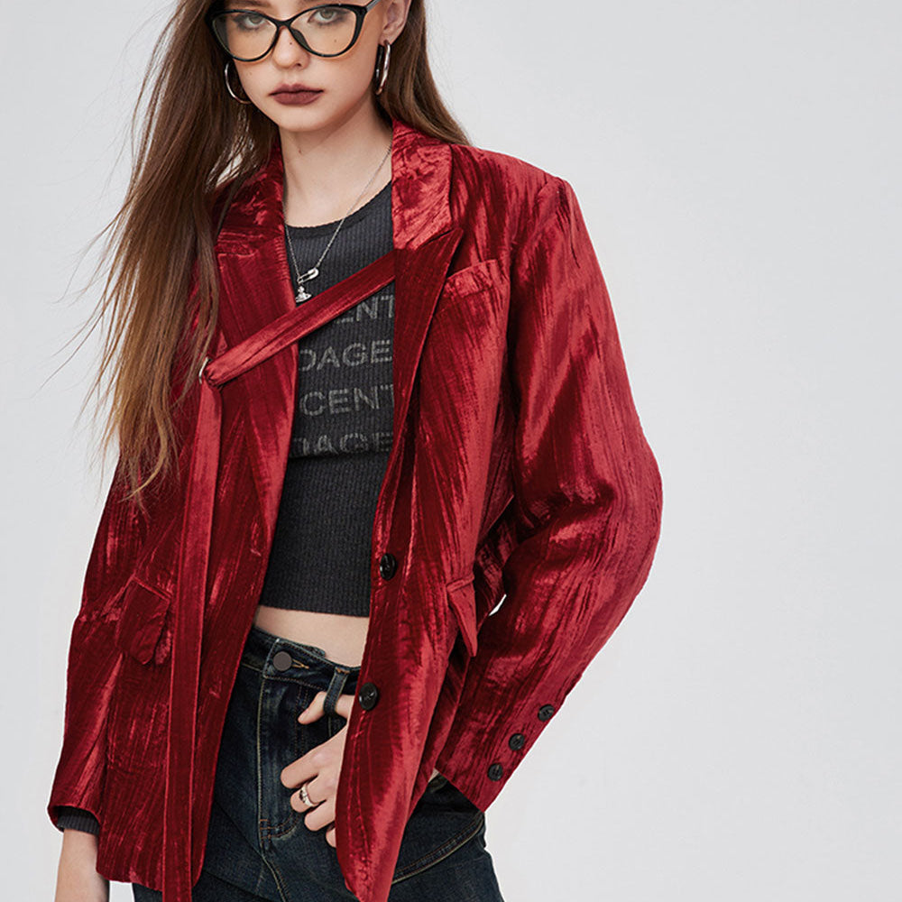 
                  
                    ELFSACK Korean High-Quality Velvet Spring Winter Formal Ladies Blazer Business Suits Work Wear Office Uniform Pants Jacket
                  
                