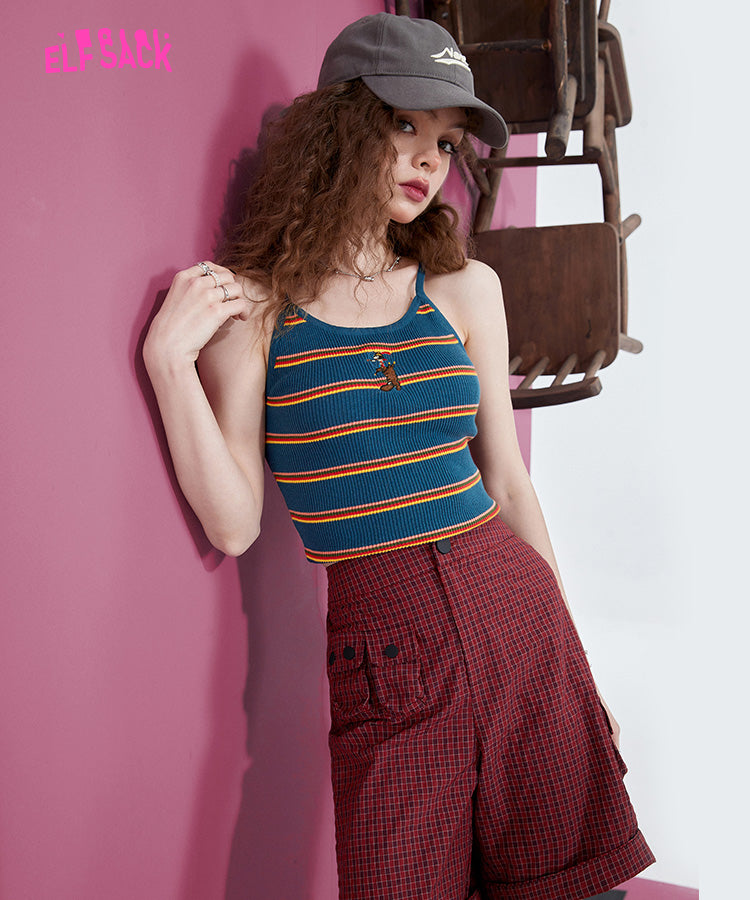 
                  
                    ELFSACK Knitted Striped Camis
                  
                