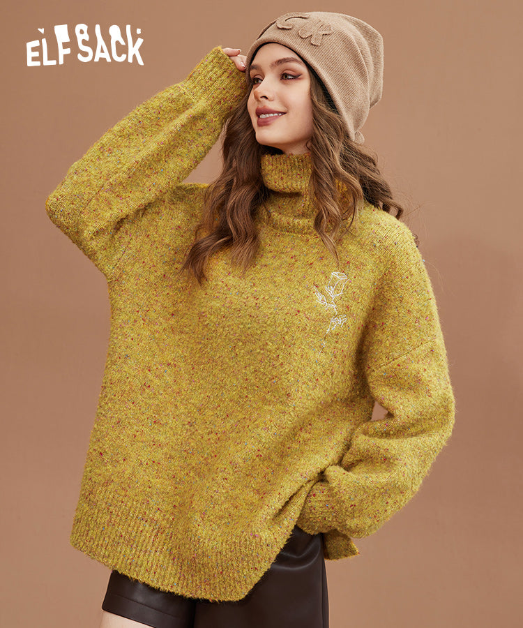 ELFSACK Turtleneck Vintage Sweaters