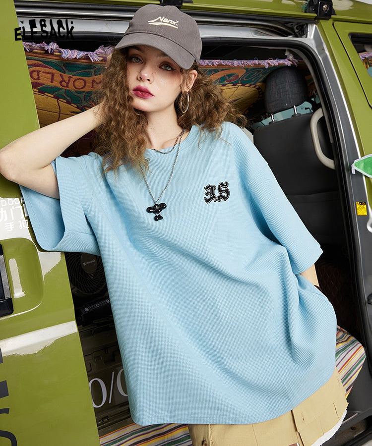 
                  
                    ELFSACK Knitted Short Sleeve Cotton T-Shirts
                  
                
