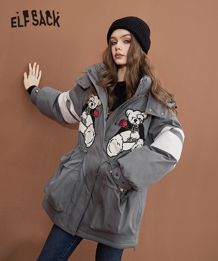 
                  
                    ELFSACK Winter Gray Warm Down Coats
                  
                