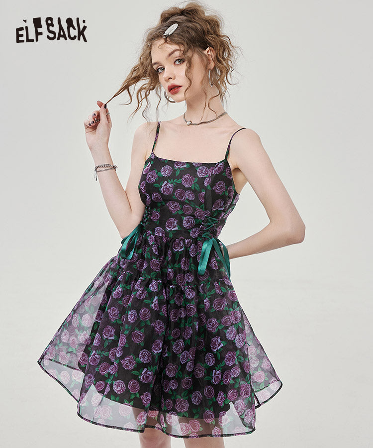 
                  
                    ELFSACK Organza Floral Slip Dresses
                  
                