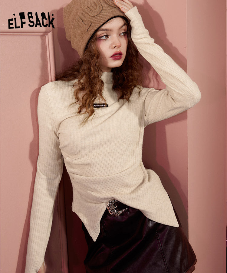 
                  
                    ELFSACK Designed Mock Neck Knitwears
                  
                