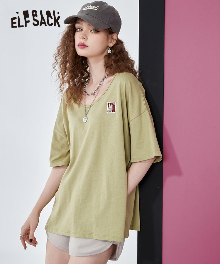 
                  
                    ELFSACK Solid Short Sleeve T-Shirts
                  
                