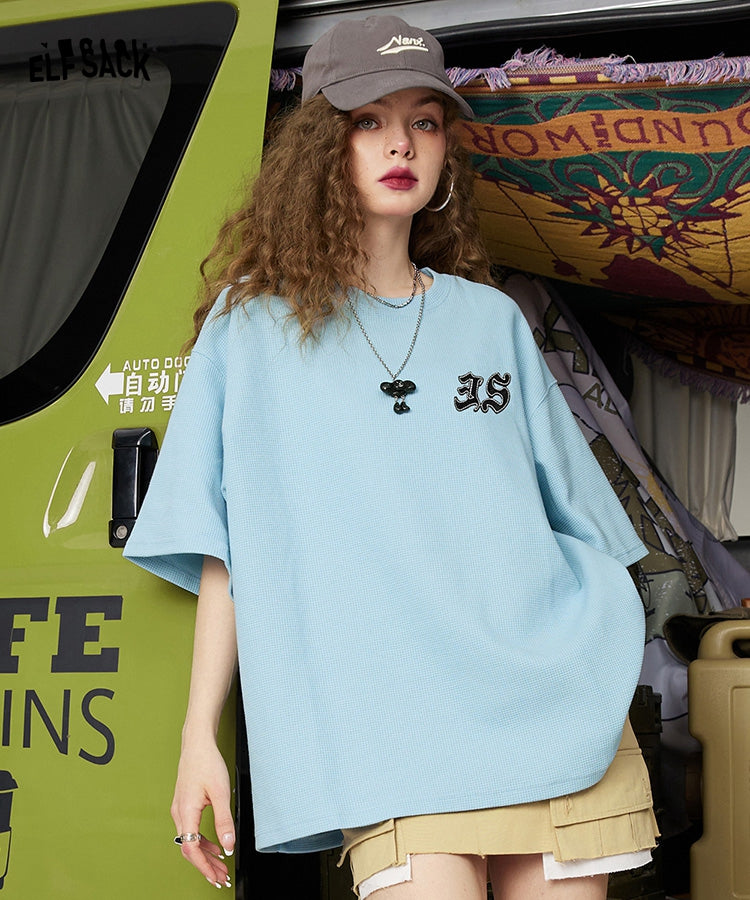 
                  
                    ELFSACK Knitted Short Sleeve Cotton T-Shirts
                  
                