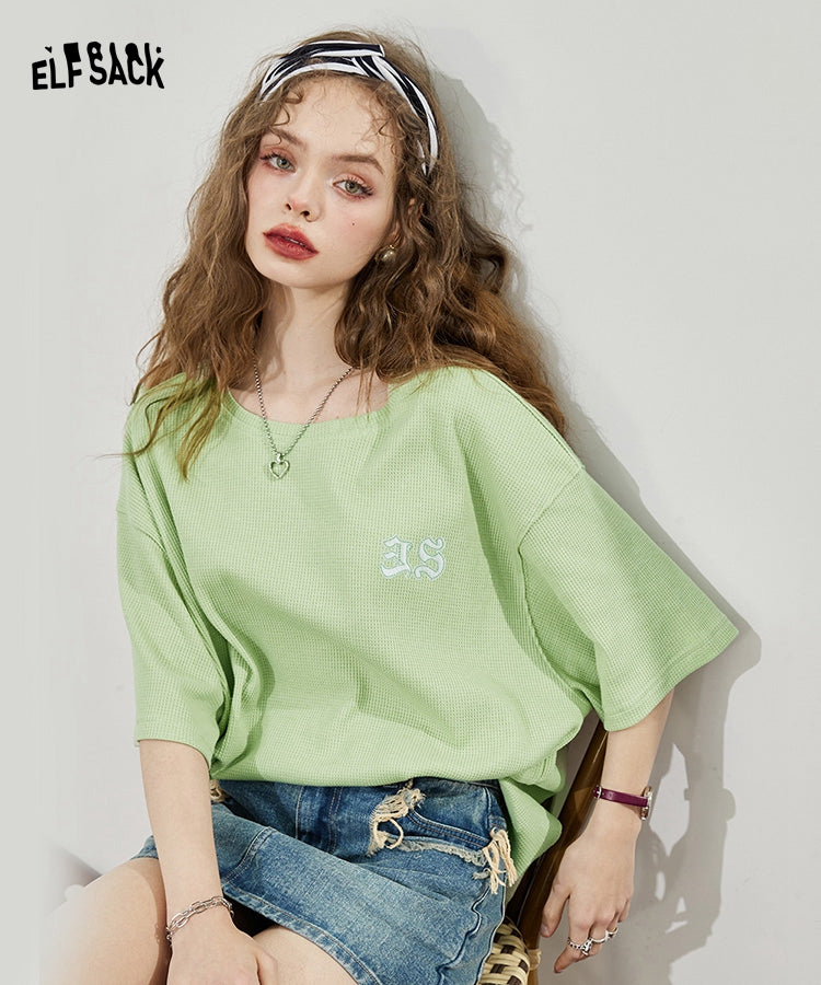 
                  
                    ELFSACK Knitted Short Sleeve Cotton T-Shirts
                  
                