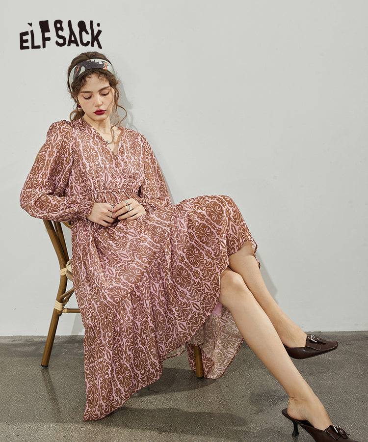 
                  
                    ELFSACK Vintage Chiffon Dresses
                  
                