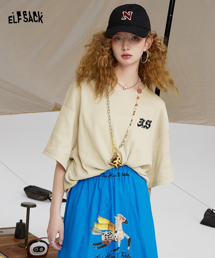 
                  
                    ELFSACK Knitted Short Sleeve Cotton T-Shirts
                  
                