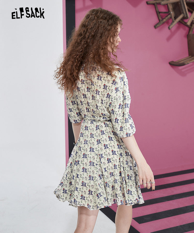 
                  
                    ELFSACK Full Pringting Chiffon Dresses
                  
                