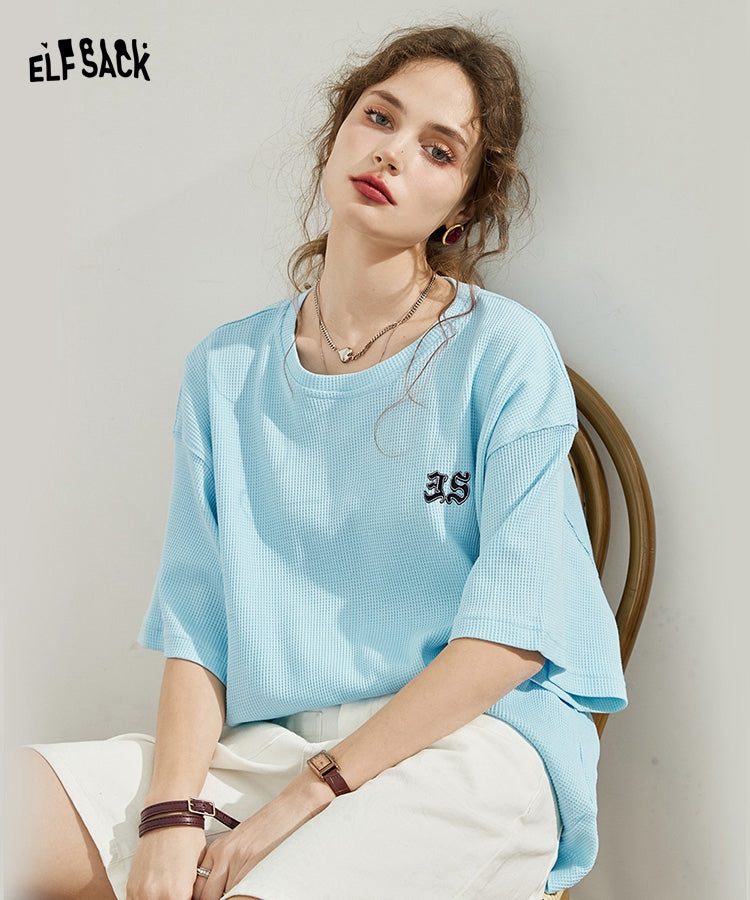 
                  
                    ELFSACK Knitted Short Sleeve Cotton T-Shirts
                  
                
