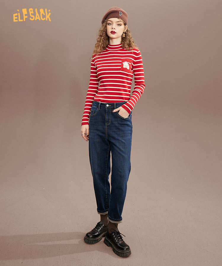 
                  
                    ELFSACK Striped Pullover Sweaters
                  
                