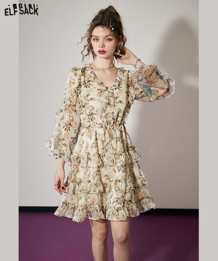 
                  
                    ELFSACK French Floral Dresses
                  
                