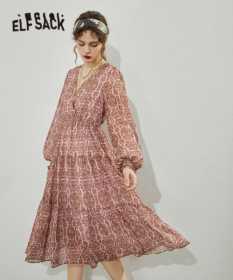 
                  
                    ELFSACK Vintage Chiffon Dresses
                  
                