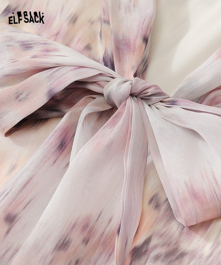 
                  
                    ELFSACK Bow Chiffon Floral Dresses
                  
                