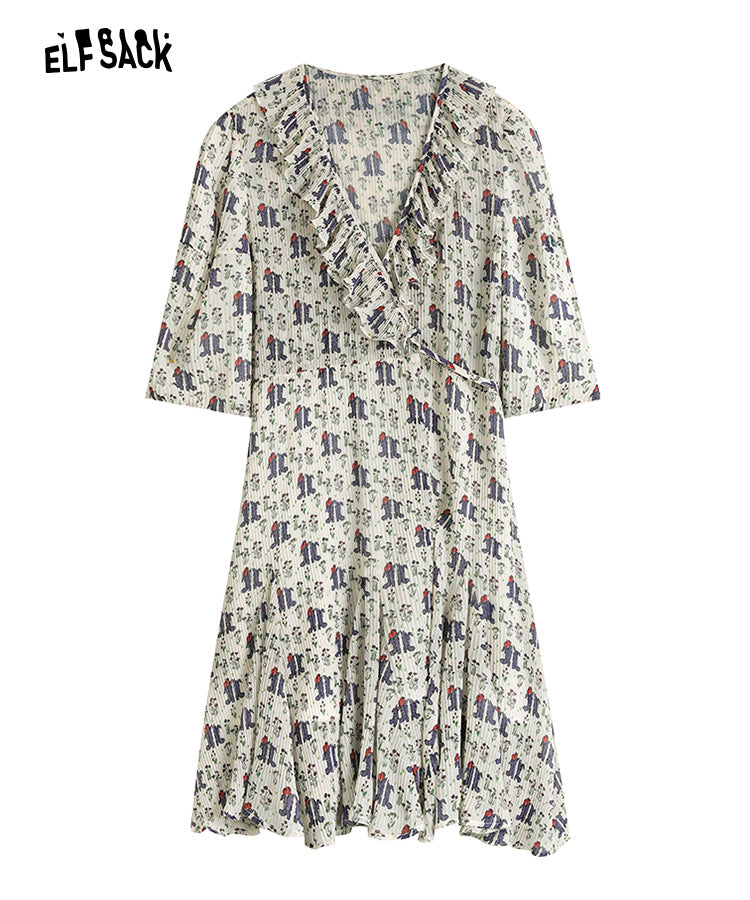 
                  
                    ELFSACK Full Pringting Chiffon Dresses
                  
                