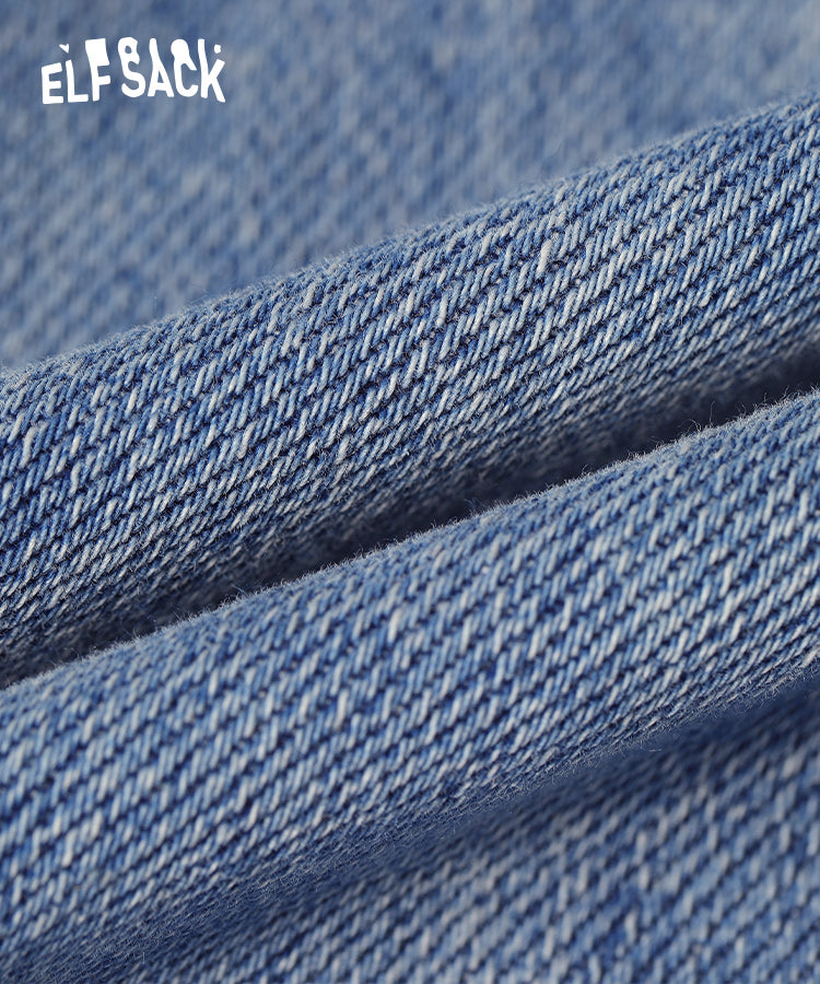 
                  
                    ELFSACK Vintage High Waist Straight Jeans
                  
                
