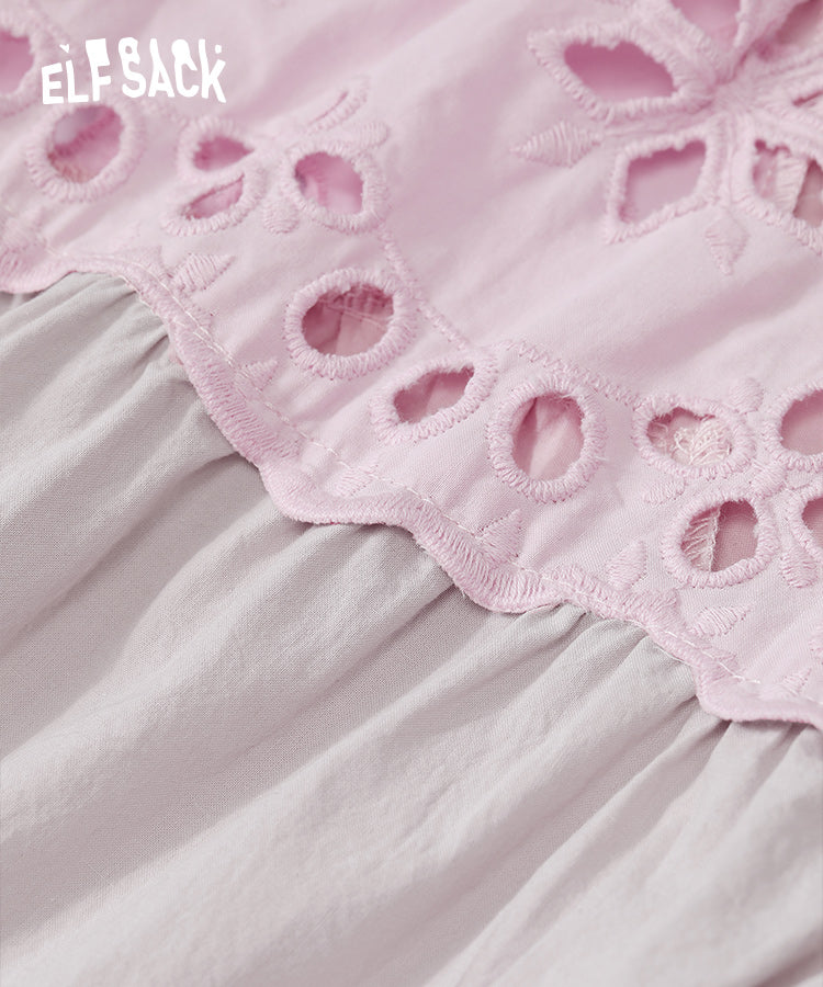 
                  
                    ELFSACK Pink Cotton Long Sleeve Blouses
                  
                