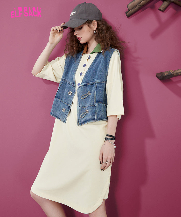 
                  
                    ELFSACK Polo T-shirt Dresses
                  
                