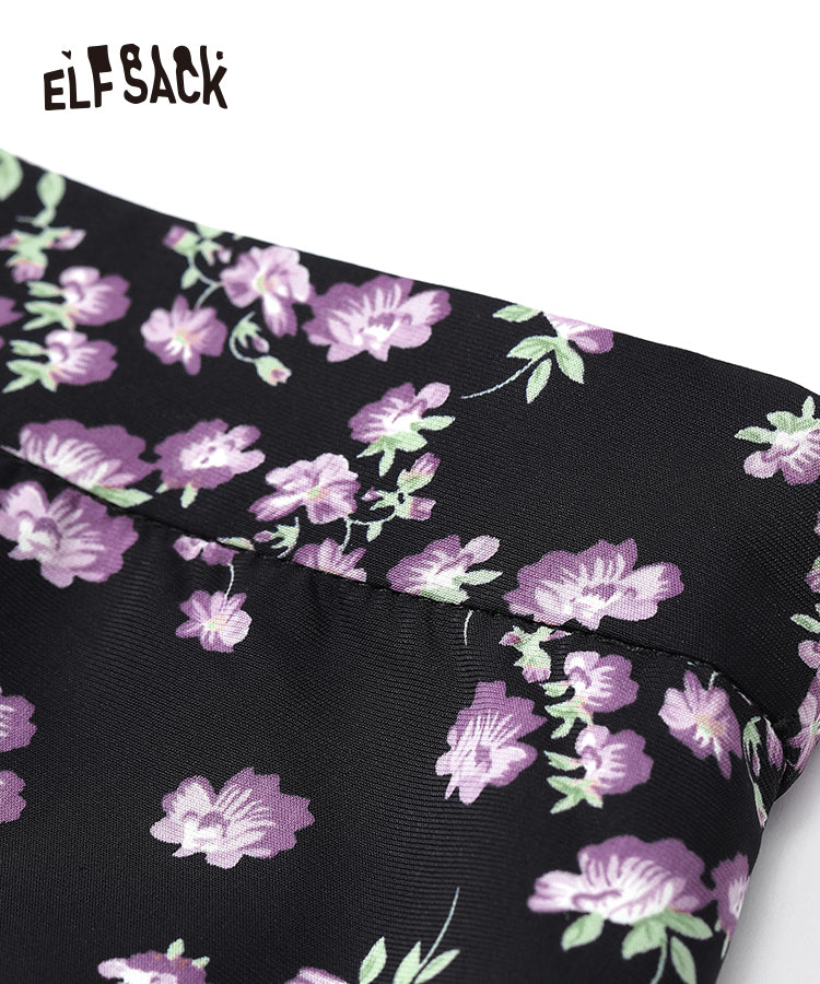 
                  
                    ELFSACK Mid-length High Waist Floral Skirts
                  
                