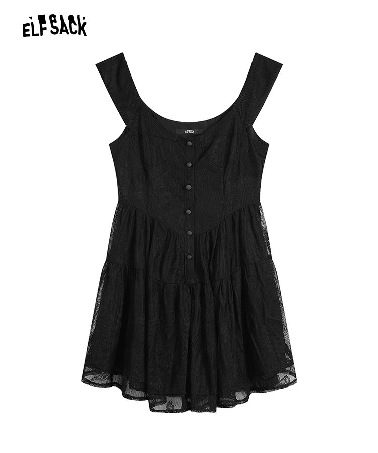 
                  
                    ELFSACK Black Lace Slip Dresses
                  
                